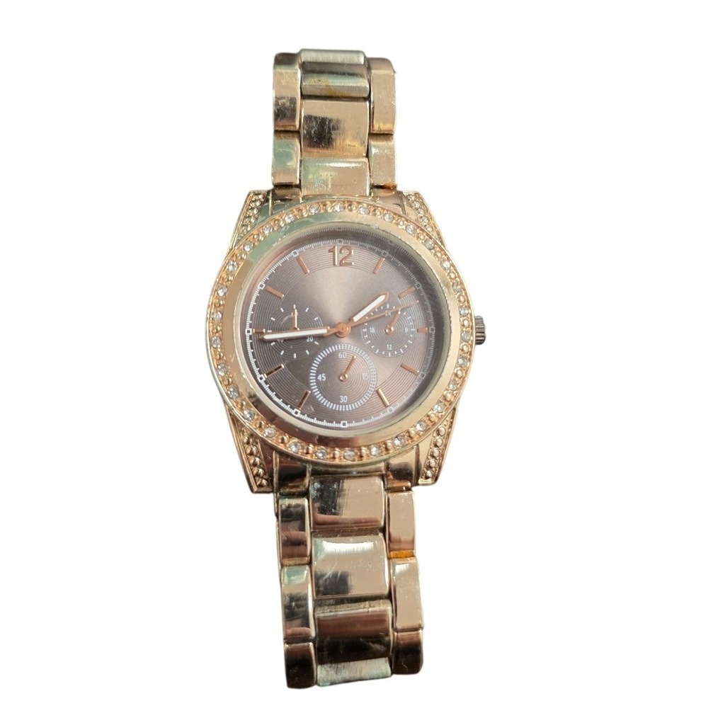 FMD Rose Gold Tone Crystal‎ Bezel Watch Japan Movement FMDAL441 1708